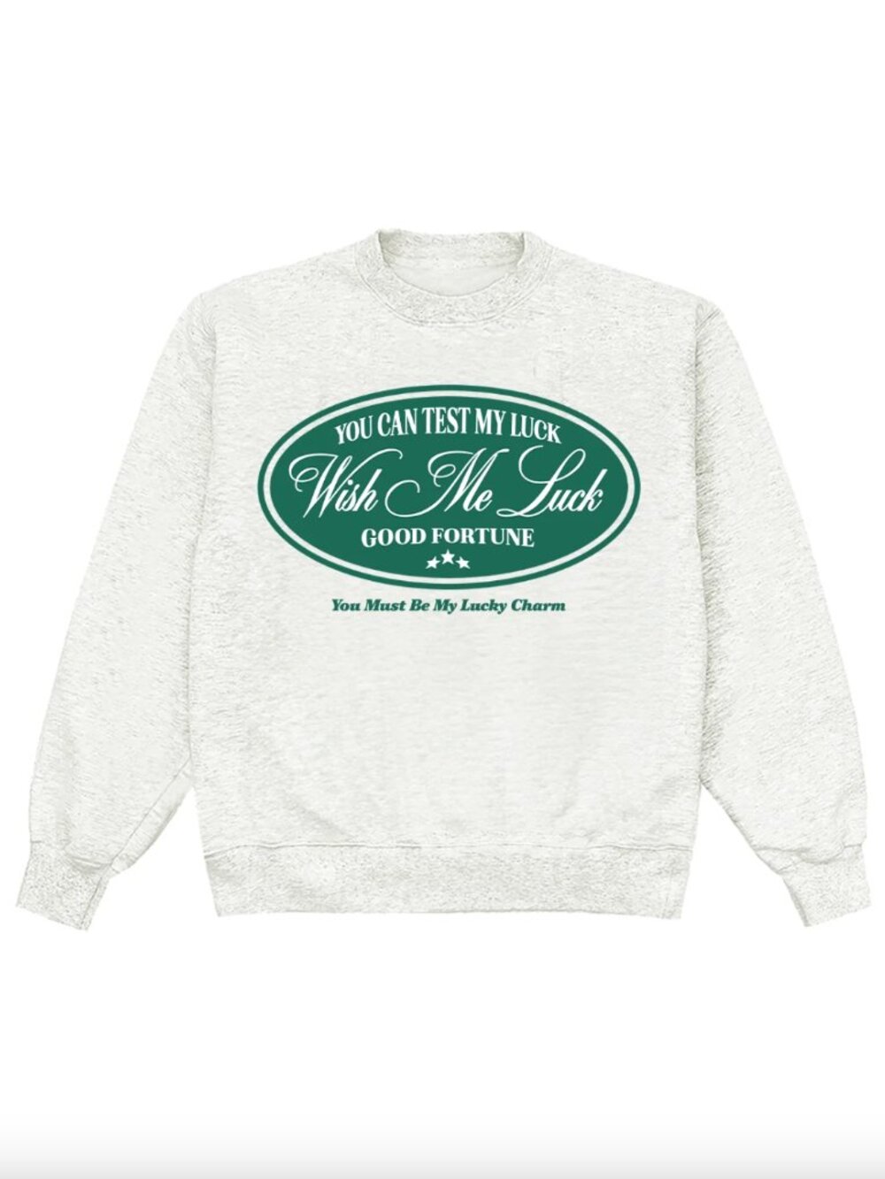 You Can Test My Luck Heather Crewneck | Kristin Jones
